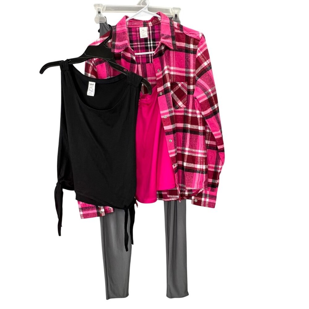 Dance Costume Hip Hop Pink Black Gray Sa Small 4 … - image 1